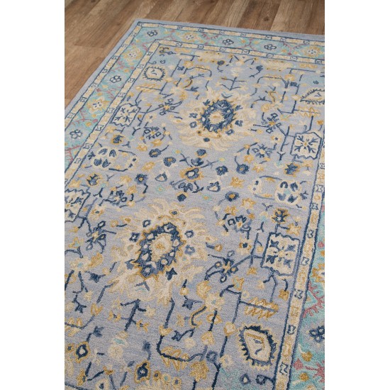 Rug, Momeni, Tangier, TAN30, Blue, 2' X 3', 36773