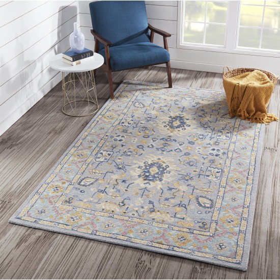 Rug, Momeni, Tangier, TAN30, Blue, 2'3" X 8' Runner, 36775