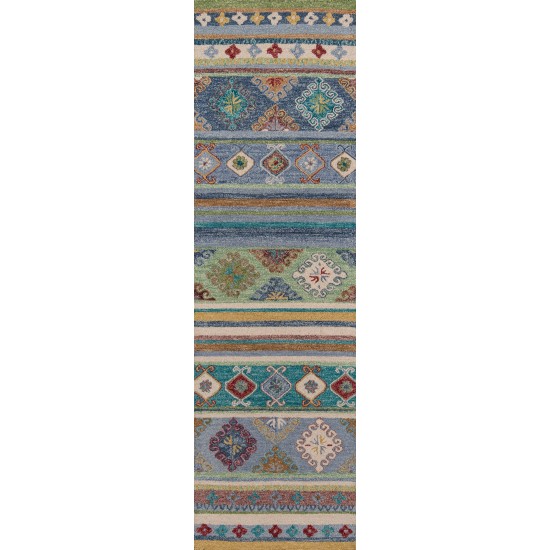 Rug, Momeni, Tangier, TAN32, Blue, 2' X 3', 37333