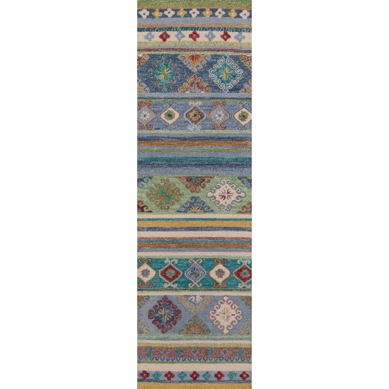 Rug, Momeni, Tangier, TAN32, Blue, 7'6" X 9'6", 37326