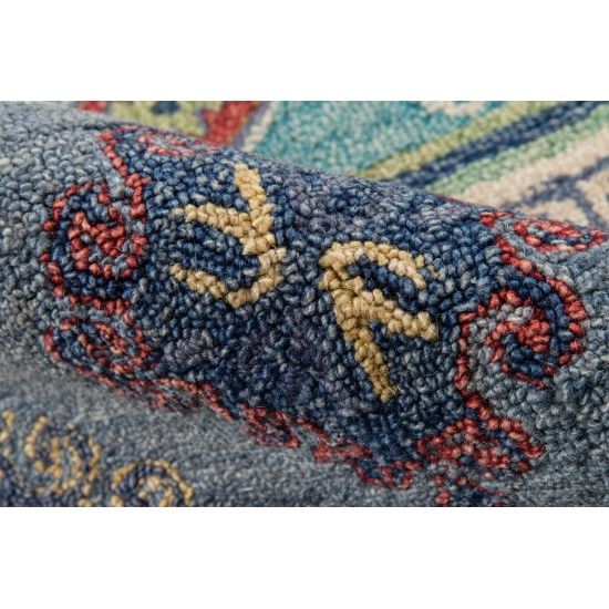 Rug, Momeni, Tangier, TAN32, Blue, 8' X 11', 37329
