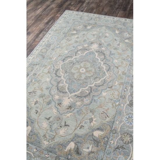 Rug, Momeni, Tangier, TAN33, Blue, 2' X 3', 40577