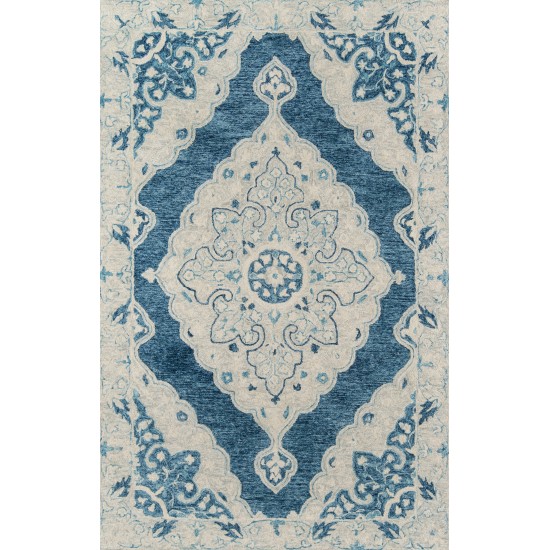 Rug, Momeni, Tangier, TAN36, Blue, 2' X 3', 42216