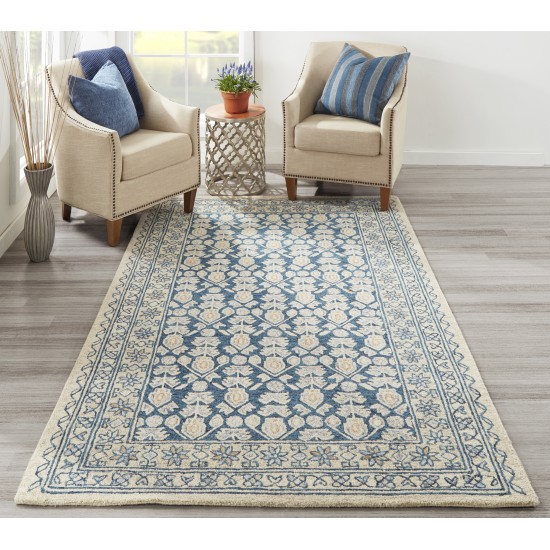 Rug, Momeni, Tangier, TAN38, Blue, 2' X 3', 44706