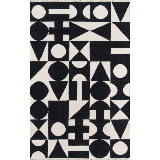 Rug, Novogratz, Topanga, TOP-3, Black, 2' X 3', 42506