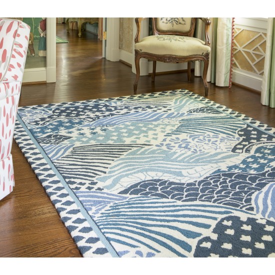 Rug, Madcap Cottage, Under A Loggia, UND-1, Blue, 3'9" X 5'9", 43177