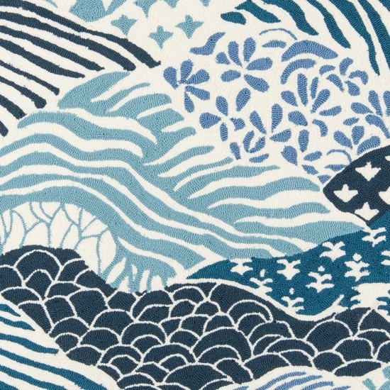 Rug, Madcap Cottage, Under A Loggia, UND-1, Blue, 3'9" X 5'9", 43177