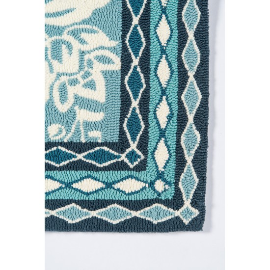 Rug, Madcap Cottage, Under A Loggia, UND-2, Blue, 8' X 10', 43210