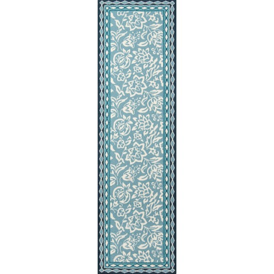 Rug, Madcap Cottage, Under A Loggia, UND-2, Blue, 8' X 10', 43210