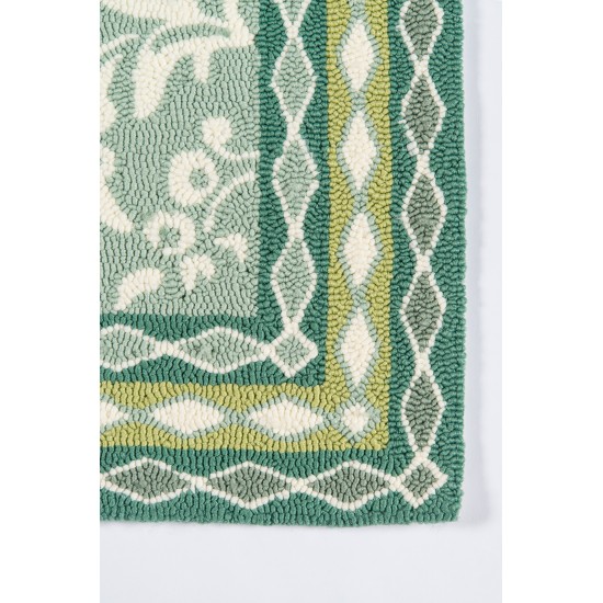 Rug, Madcap Cottage, Under A Loggia, UND-2, Green, 5' X 8', 43194