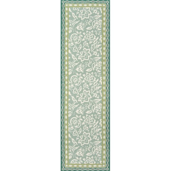 Rug, Madcap Cottage, Under A Loggia, UND-2, Green, 5' X 8', 43194