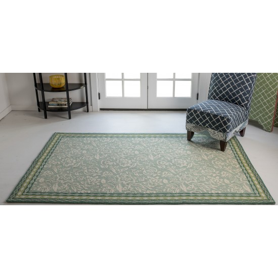 Rug, Madcap Cottage, Under A Loggia, UND-2, Green, 5' X 8', 43194