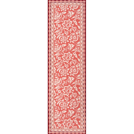 Rug, Madcap Cottage, Under A Loggia, UND-2, Red, 2' X 3', 43166