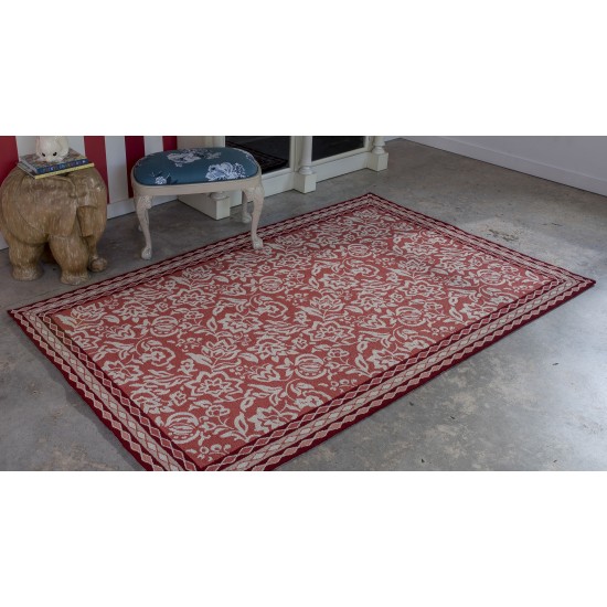 Rug, Madcap Cottage, Under A Loggia, UND-2, Red, 2' X 3', 43166