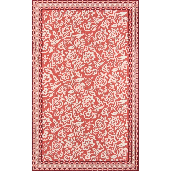 Rug, Madcap Cottage, Under A Loggia, UND-2, Red, 2'3" X 8' Runner, 43223