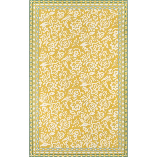 Rug, Madcap Cottage, Under A Loggia, UND-2, Yellow, 3'9" X 5'9", 43178