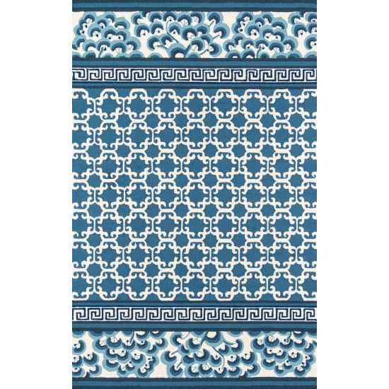 Rug, Madcap Cottage, Under A Loggia, UND-4, Navy, 2'3" X 8' Runner, 43228