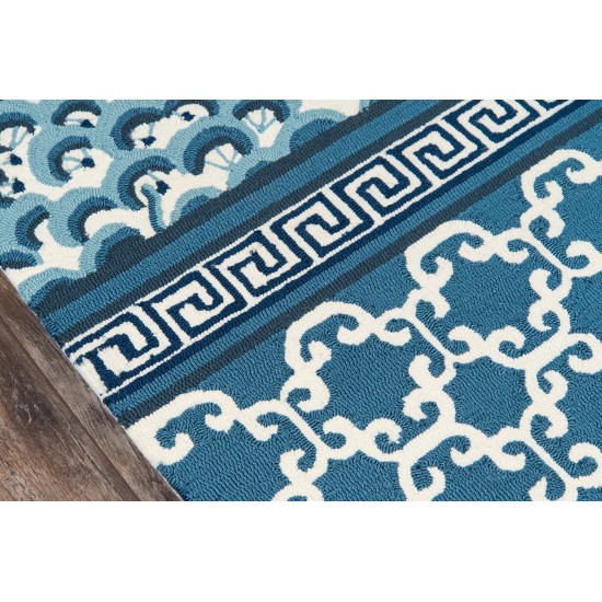 Rug, Madcap Cottage, Under A Loggia, UND-4, Navy, 8' X 10', 43214