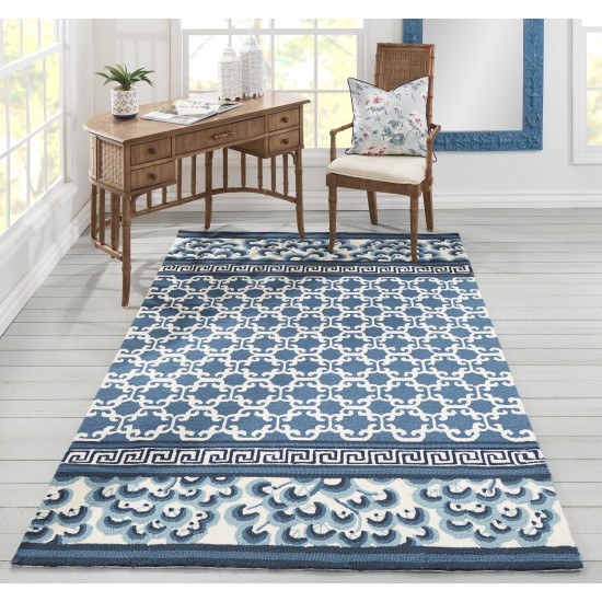 Rug, Madcap Cottage, Under A Loggia, UND-4, Navy, 8' X 10', 43214