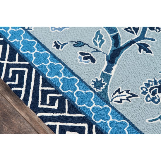 Rug, Madcap Cottage, Under A Loggia, UND-5, Blue, 2'3" X 8' Runner, 43230