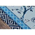 Rug, Madcap Cottage, Under A Loggia, UND-5, Blue, 5' X 8', 43202