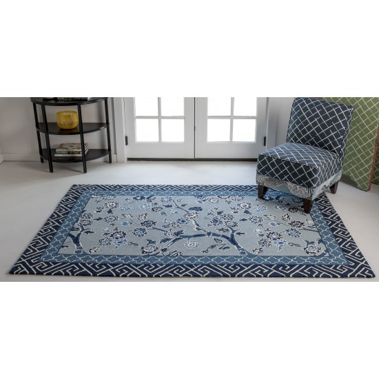 Rug, Madcap Cottage, Under A Loggia, UND-5, Blue, 5' X 8', 43202