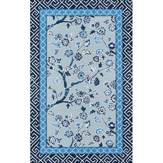 Rug, Madcap Cottage, Under A Loggia, UND-5, Blue, 8' X 10', 43216