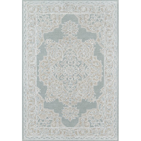 Rug, Momeni, Valencia, VAL-1, Light Blue, 2' X 3', 41106