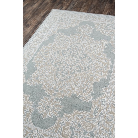 Rug, Momeni, Valencia, VAL-1, Light Blue, 2' X 3', 41106