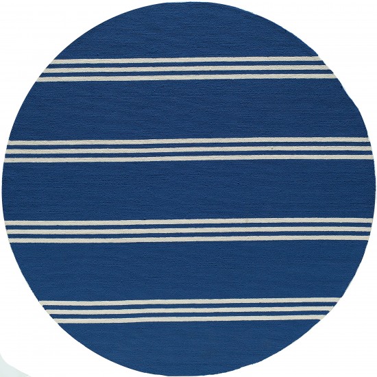 Rug, Momeni, Veranda, VR-16, Maritime Blue, 9' X 9' Round, 19428