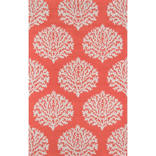 Rug, Momeni, Veranda, VR-45, Coral, 9' X 9' Round, 28980