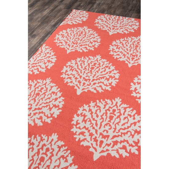 Rug, Momeni, Veranda, VR-45, Coral, 9' X 9' Round, 28980