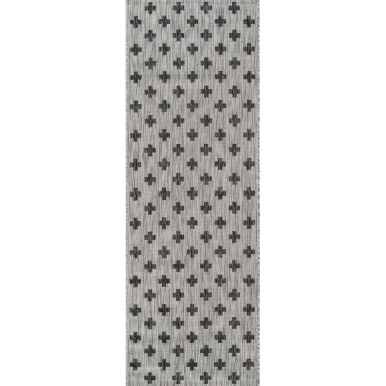 Rug, Novogratz, Villa, VI-01, Grey, 2'7" X 7'6" Runner, 38914