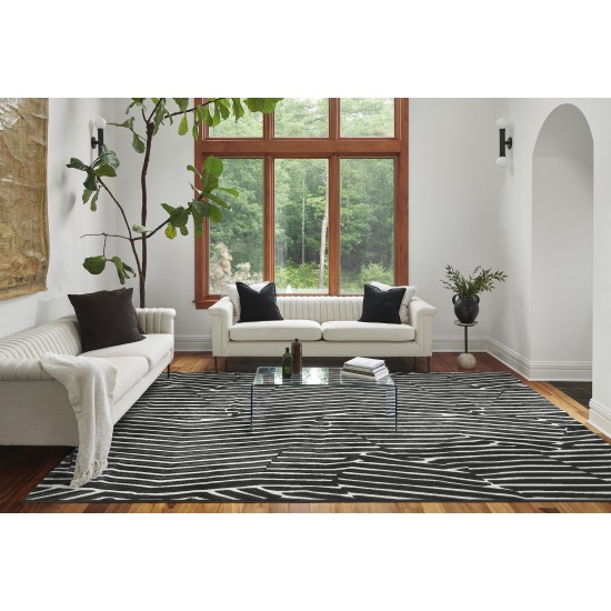 Rug, Momeni, Xander, XAN-2, Black, 2' X 3', 49643