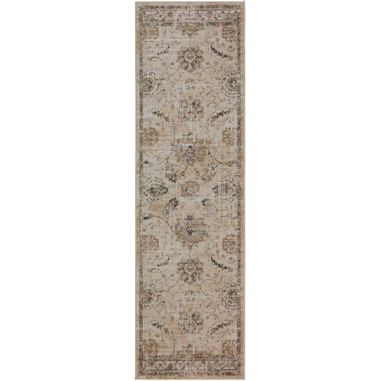 Addison Fairfax Traditional Pebble Runner Rug, 2’3" x 7’5", Pebble, AFX32PE2X8