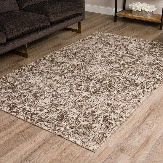 Fairfax Traditional Chocolate Area Rug, 7’6" x 10’, Chocolate, AFX37CH8X10