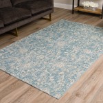 Addison Fairfax Traditional Glacier Area Rug, 5’ x 7’5", Glacier, AFX37GL5X8