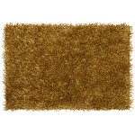 Addison Ojai Solid Shag Accent Rug, 2’ x 3’, Aureate, AOJ31AR2X3
