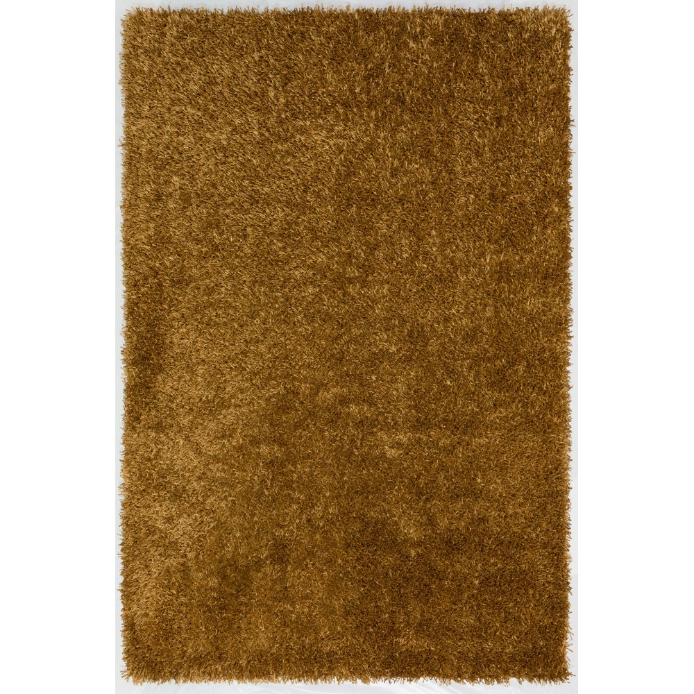 Addison Ojai Solid Shag Area Rug, 3’6" x 5’6", Aureate, AOJ31AR4X6