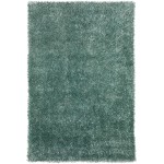 Addison Ojai Solid Shag Area Rug, 3’6" x 5’6", Blue, AOJ31BL4X6