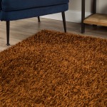 Addison Ojai Solid Shag Runner Rug, 2’3" x 7’6", Brown, AOJ31BR2X8