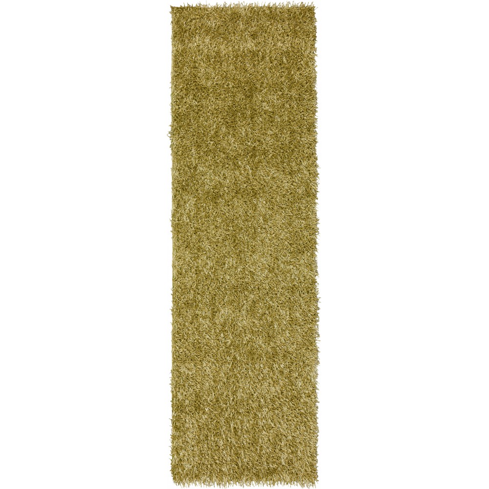 Addison Ojai Solid Shag Runner Rug, 2’3" x 7’6", Green, AOJ31GN2X8