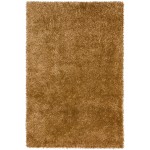 Addison Ojai Solid Shag Area Rug, 3’6" x 5’6", Khaki, AOJ31KH4X6