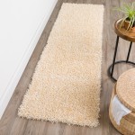 Addison Ojai Solid Shag Runner Rug, 2’3" x 7’6", Linen, AOJ31LI2X8