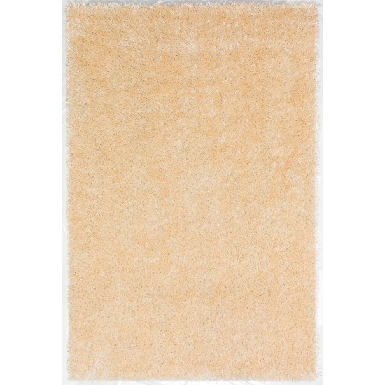 Addison Ojai Solid Shag Area Rug, 3’6" x 5’6", Linen, AOJ31LI4X6