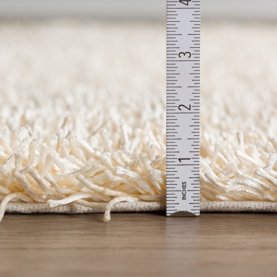 Addison Ojai Solid Shag Area Rug, 8’ x 10’, Linen, AOJ31LI8X10