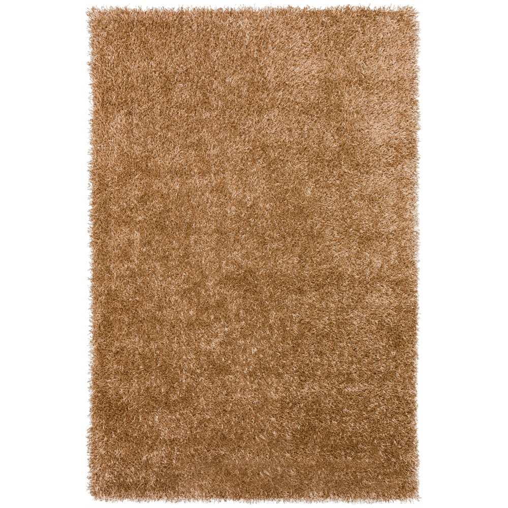 Addison Ojai Solid Shag Area Rug, 3’6" x 5’6", Mushroom, AOJ31MU4X6