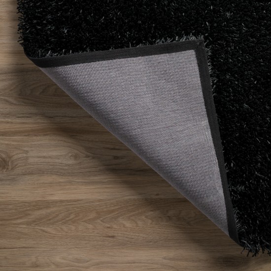 Addison Ojai Solid Shag Area Rug, 9’ x 13’, Night, AOJ31NI9X13