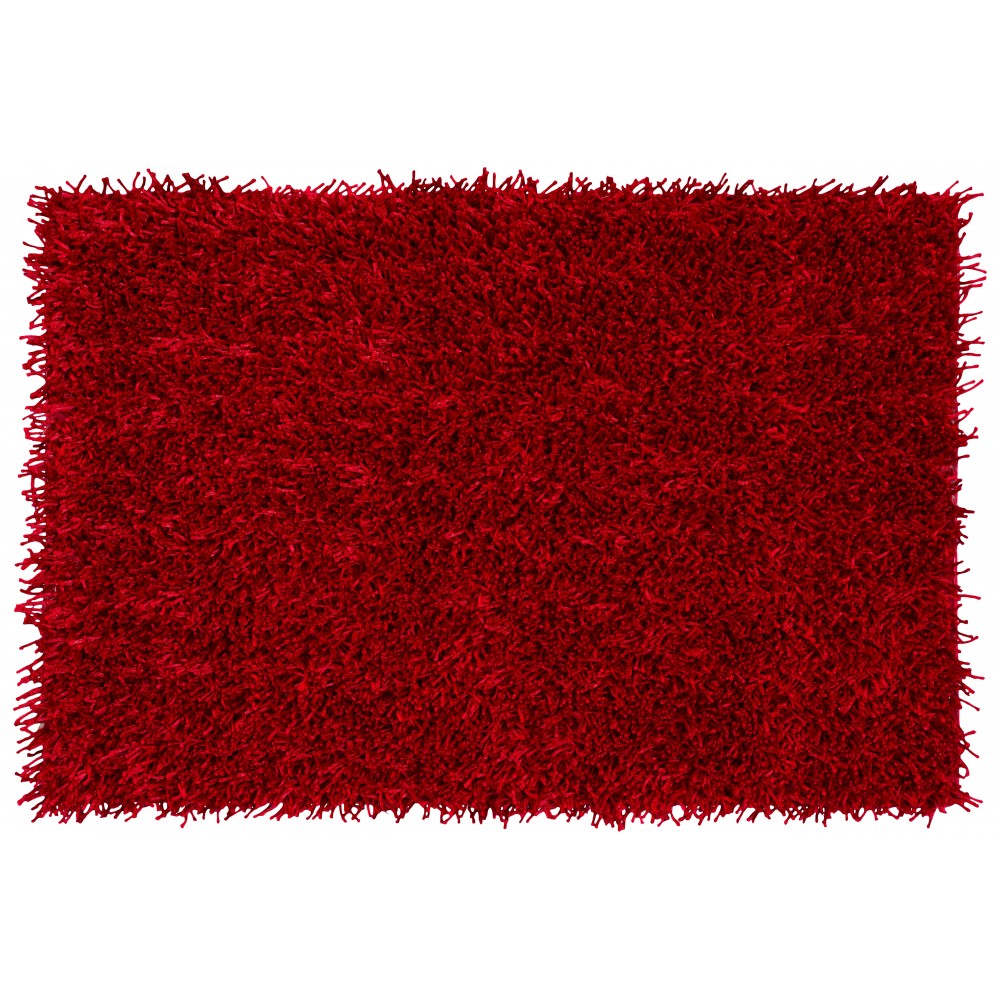 Addison Ojai Solid Shag Accent Rug, 2’ x 3’, Ruby, AOJ31RU2X3