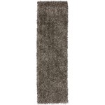 Addison Ojai Solid Shag Runner Rug, 2’3" x 7’6", Silver, AOJ31SI2X8